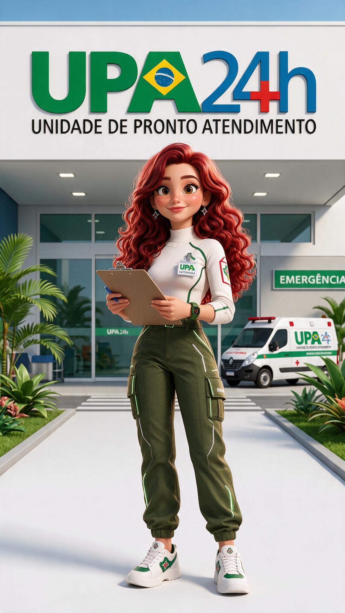 Bê em uma ilustração sobre saúde